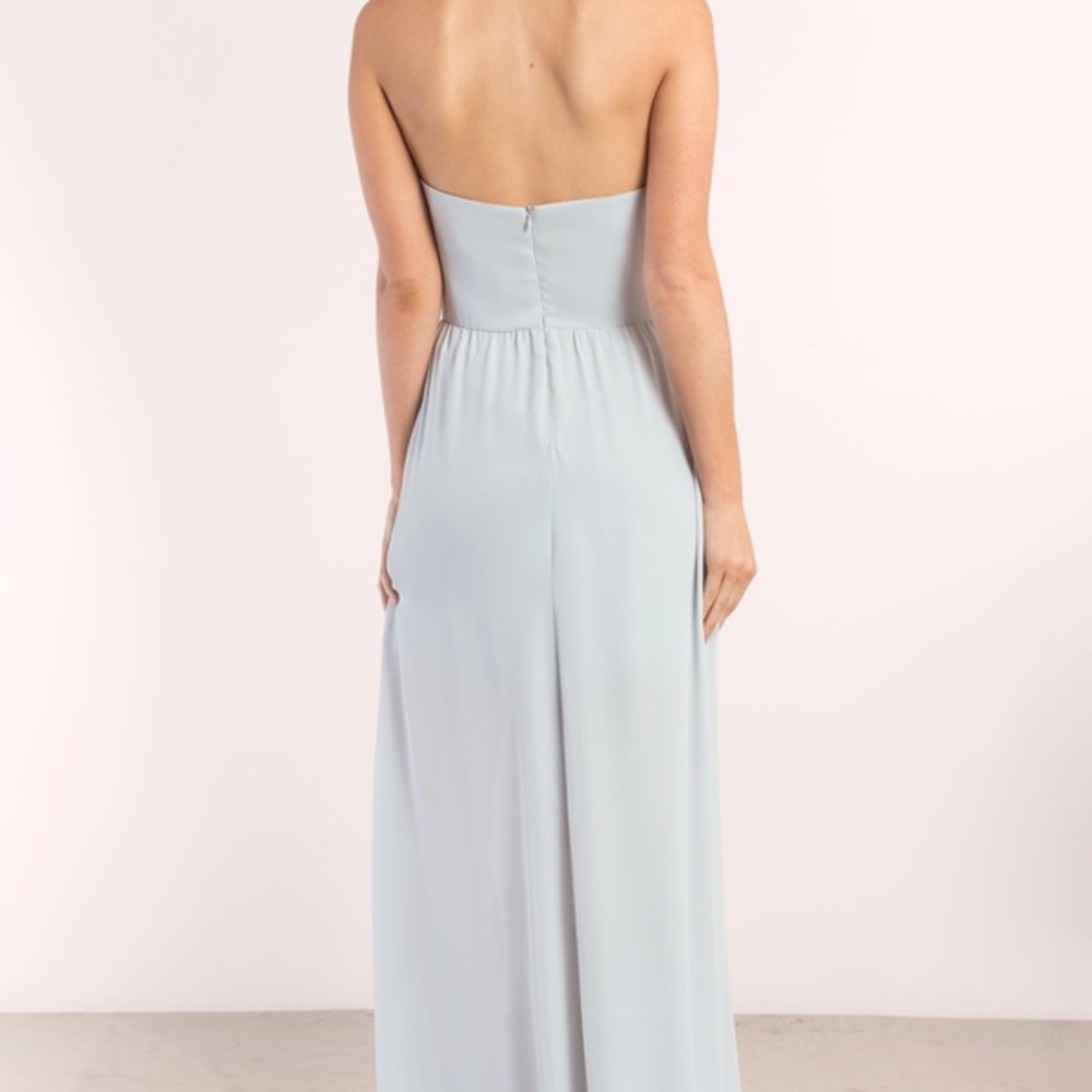 Tobi light blue strapless dress - Picture 3 of 7